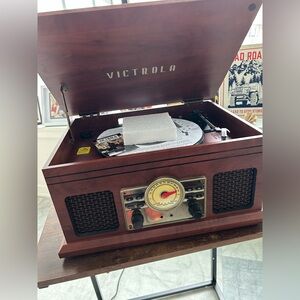 Victrola Vintage 6-in-1 Bluetooth Record Player – Classic & Versatile